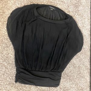 WHBM beautiful black dress shirt